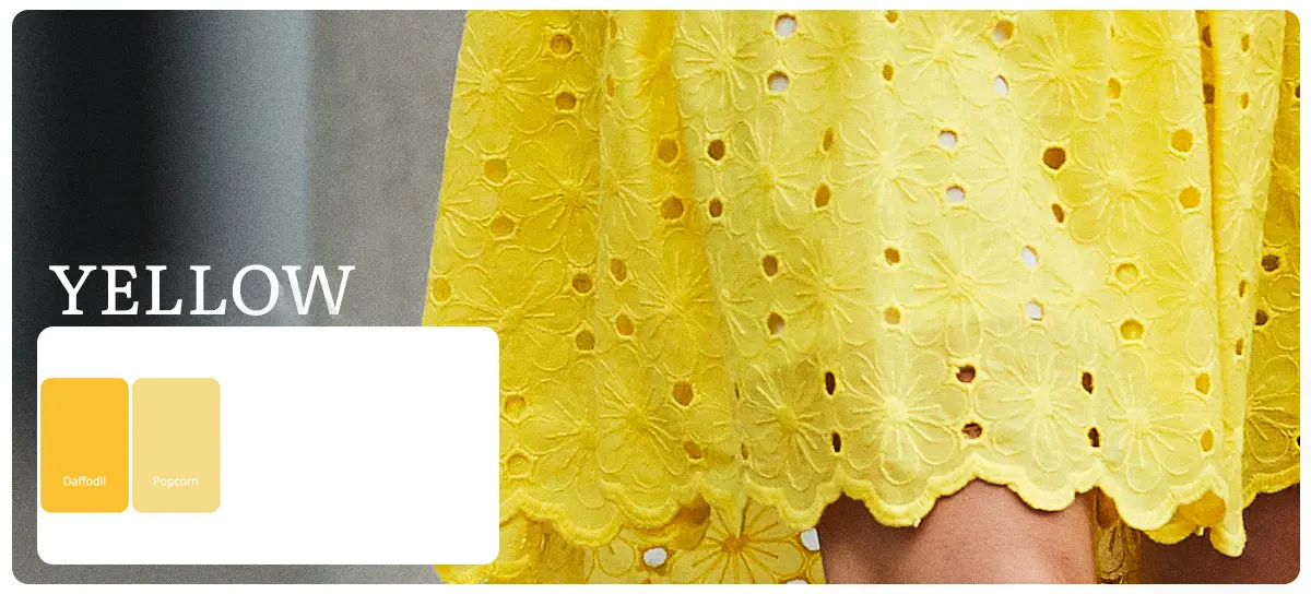 Pantone Trendfarbe Gelb - jetzt bei Ana Alcazar entdecken